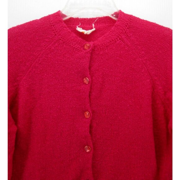 VINTAGE Pendleton Sweater 38 Virgin Wool Cardigan 60s 70s Button Down - Picture 2 of 9
